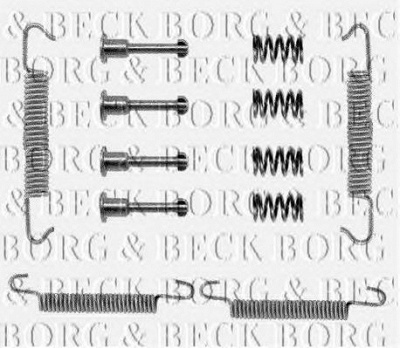 BORG & BECK bbk6007 -  Комплектующие, колодки дискового тормоза